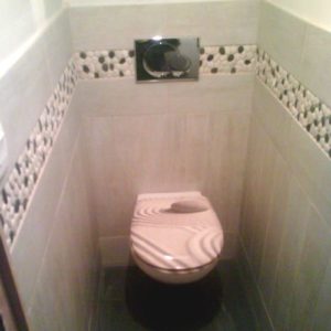 les toilettes pose artisan carreleur Haute-Normandie Louviers Evreux